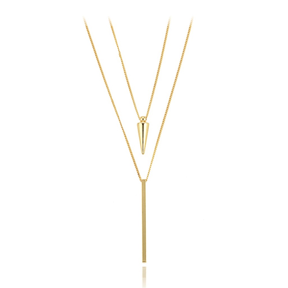 Double Chain Necklace | 14K Gold Plated Luxury Jewelry